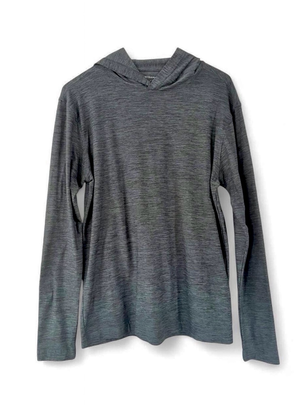 Beverly Hills Polo Club Sport Charcoal Gray Performance Hooded Long Sleeve Shirt